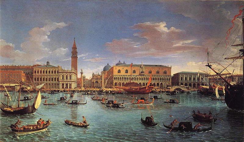Gaspar Van Wittel View of the San Marco Basin Spain oil painting art